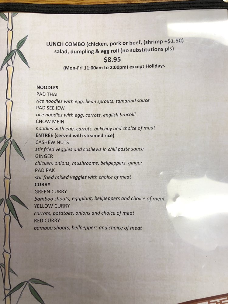 C66 Cuisine Fortune Korean & Thai Cuisine Menu - American Menu in Webb City, MO