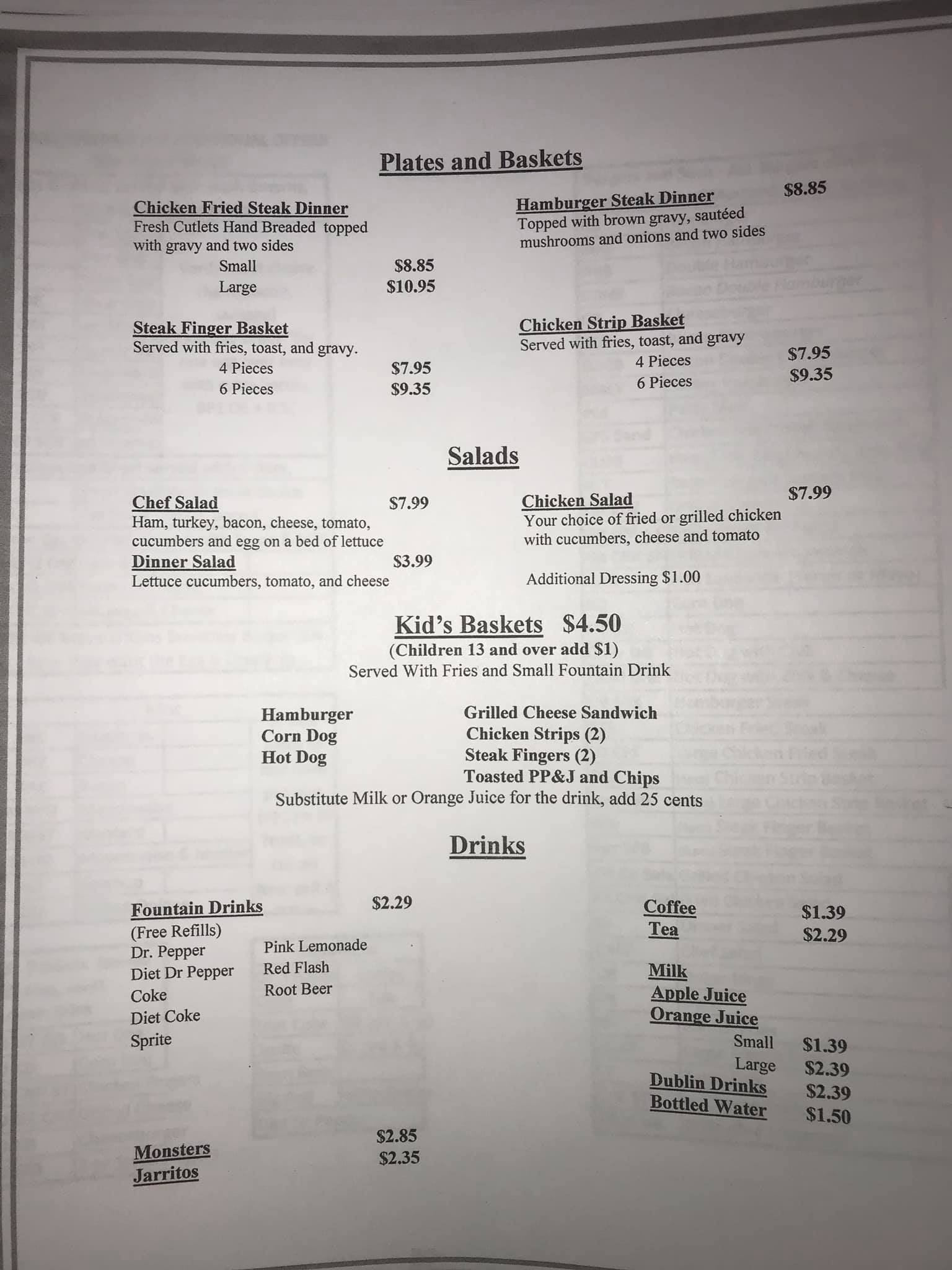 Kim's Diner Kims Diner Menu - American Menu in Waco, TX