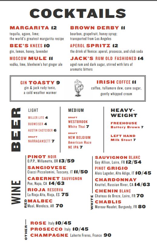 Little Jack's Tavern Little Jacks Tavern Menu - American Menu in Charleston, SC