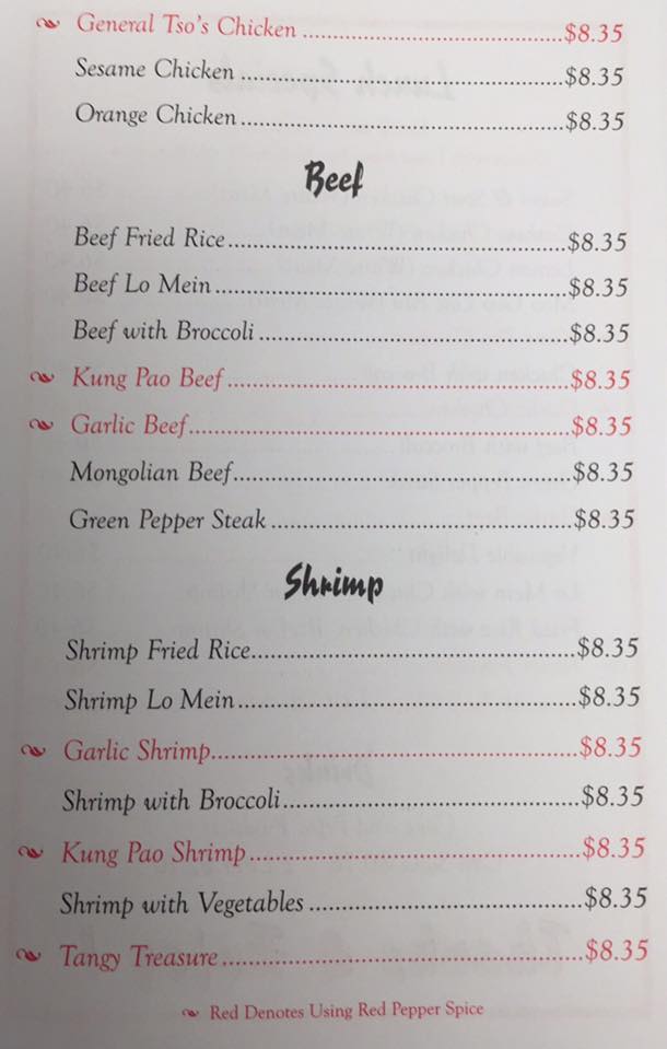 Orient Express Webb City Orient Express Webb City General Menu - Chinese Menu in Webb City, MO