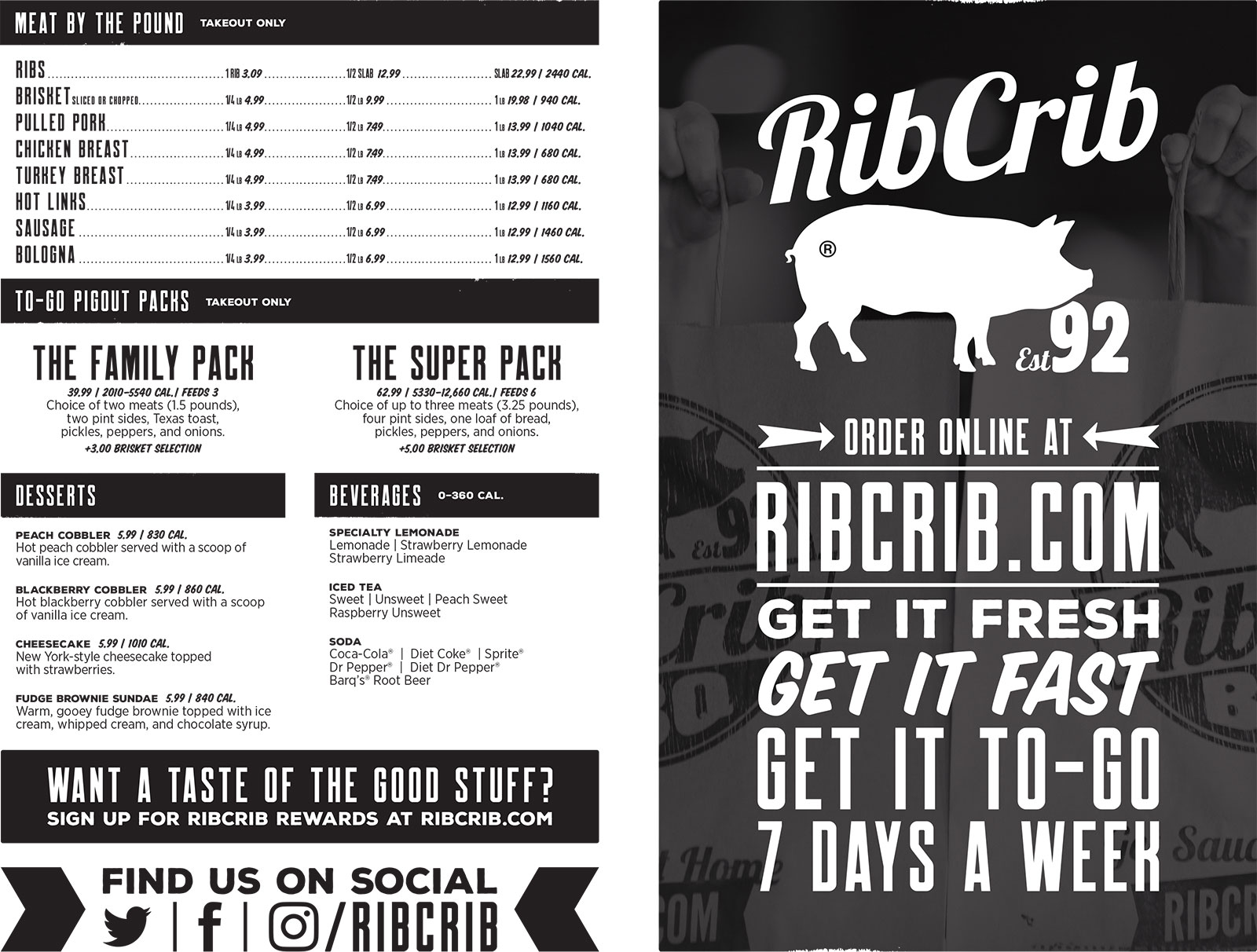 RibCrib BBQ RibCrib BBQ Menu - BBQ Menu in Grove, OK