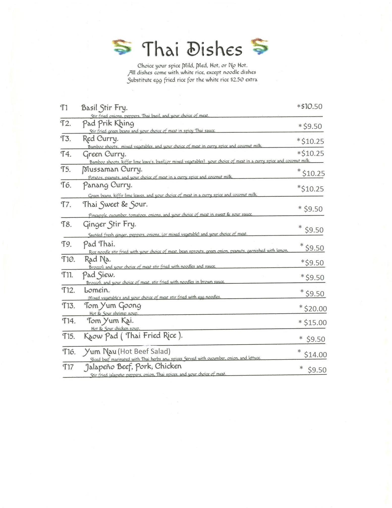 Saeng's Orient Saengs Orient Menu - American Menu in Clovis, NM