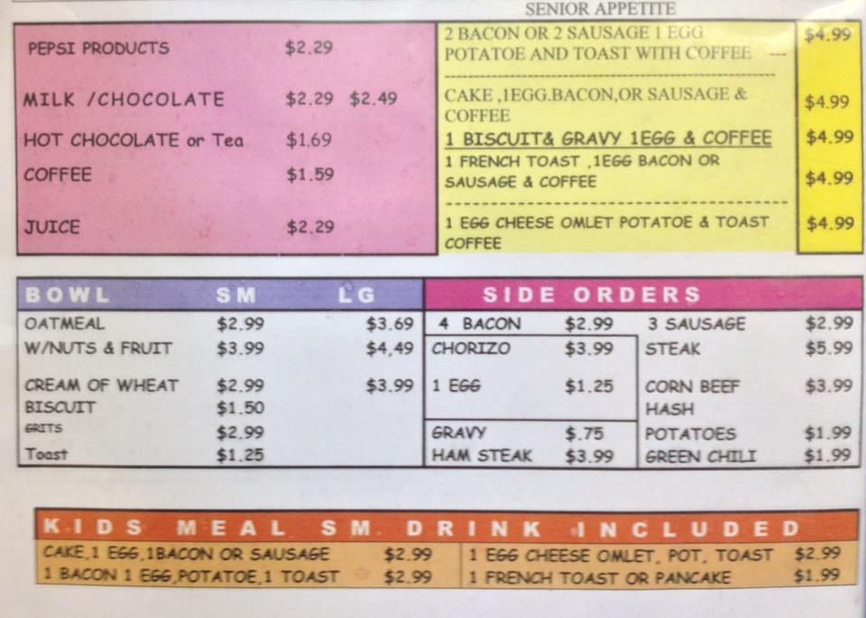 Sherrie's Place Sherries Place Menu - American Menu in Casper, WY